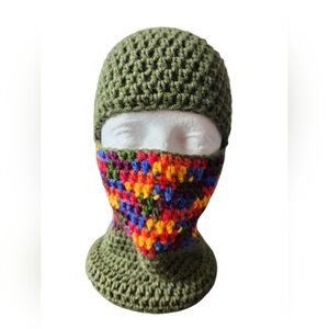 Green/Multi-Color Skimask
